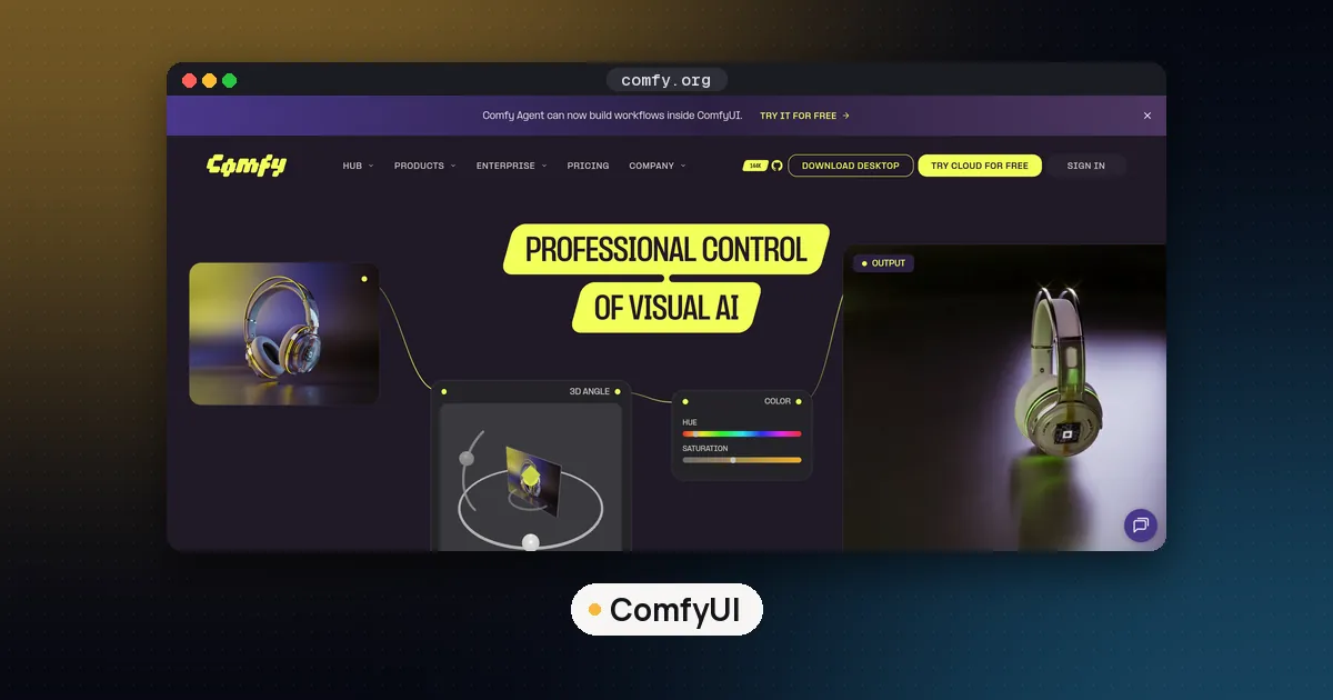 Screenshots of ComfyUI